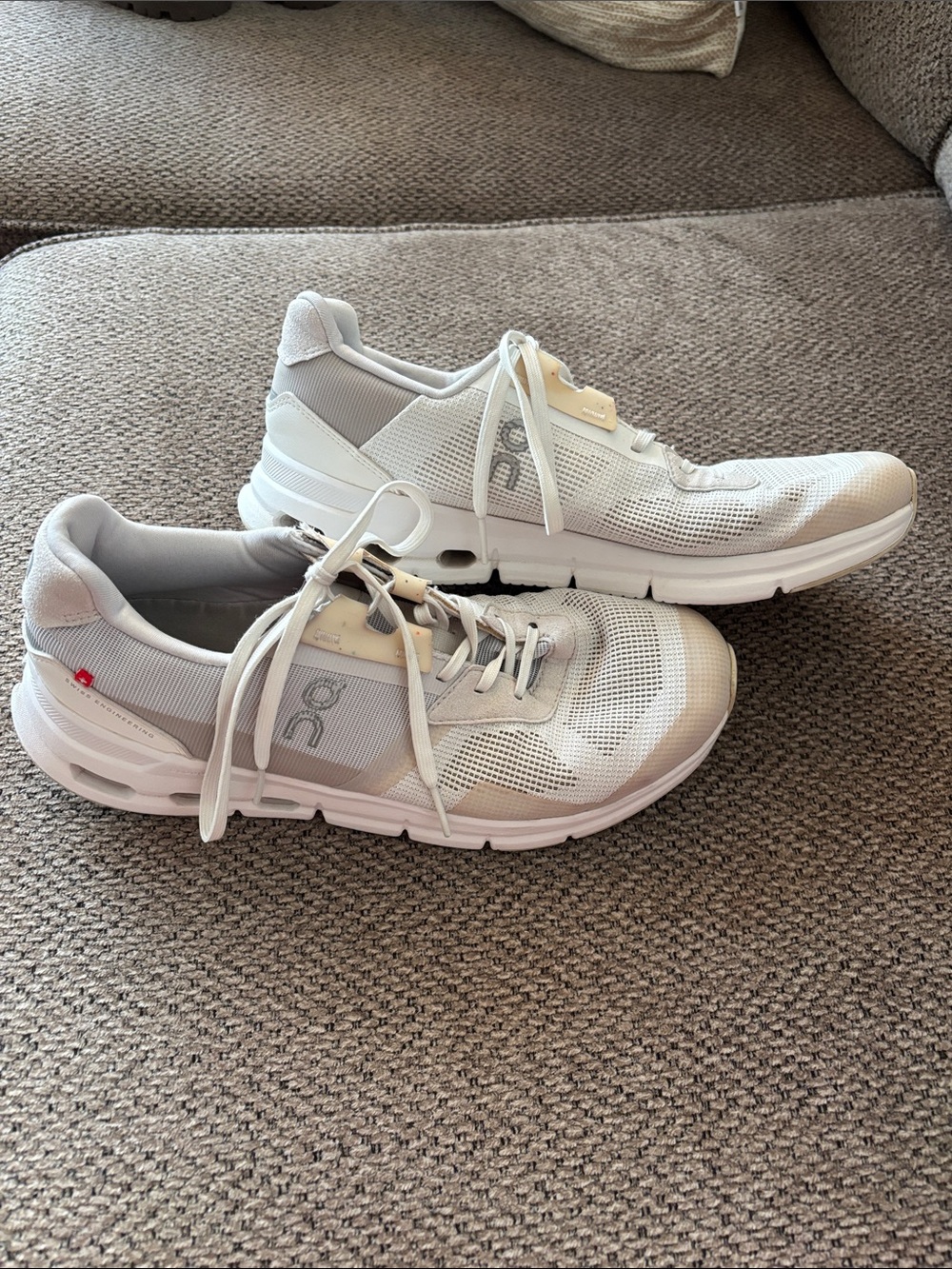 On Running Womens Athletic Sneaker in White